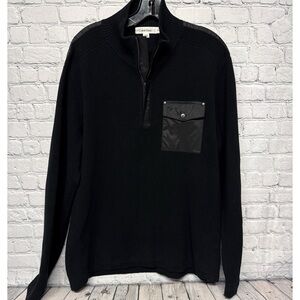 Calvin Klein Mixed Media 1/4 Zip Sweater